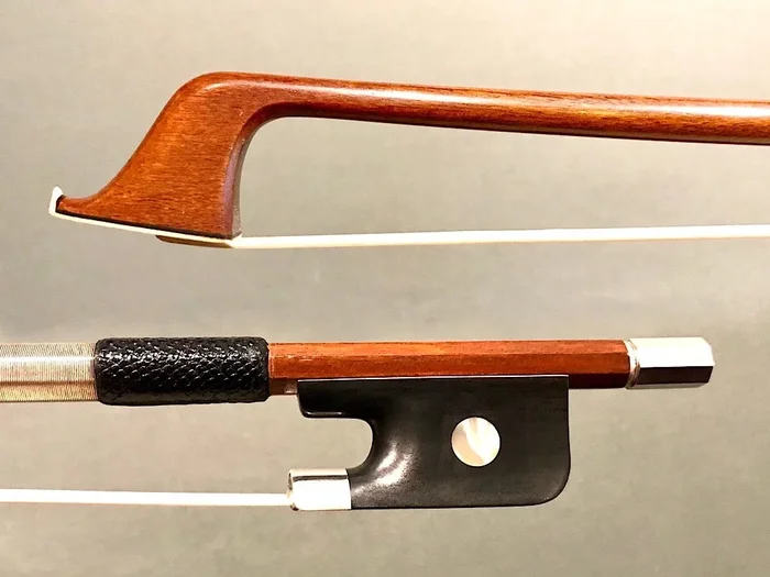 D. Carvalho Brasil cello bow, silver/ebony, 83.6g
