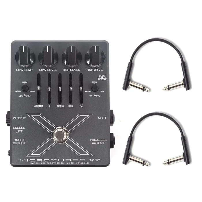 Darkglass Microtubes X7 w/RockBoard Flat Patch Cables Bundle