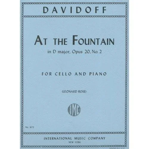 Davidov, Carl (Rose): At the Fountain Op.20 #2 (cello & piano)