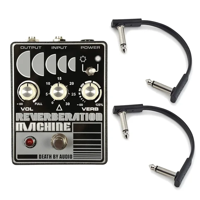 Death By Audio Reverberation Machine w/RockBoard Flat Patch Cables Bundle