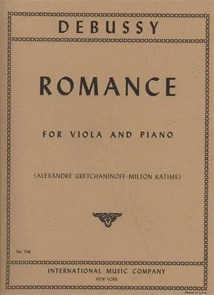 Debussy, Claude: Romance (viola & piano)