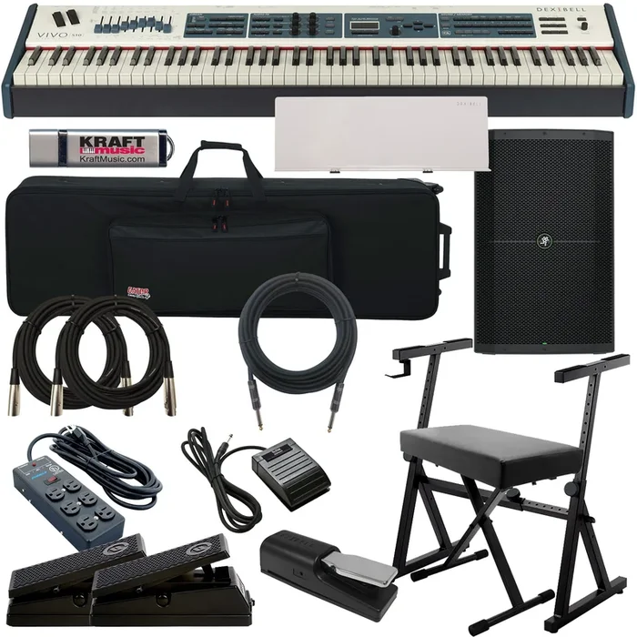 Dexibell VIVO S10 88-Note Stage Piano COMPLETE STAGE BUNDLE