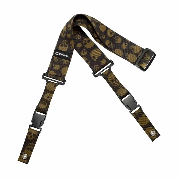DiMarzio DD2200 ClipLock 2″ Cordura Guitar Strap – Camo Skulls