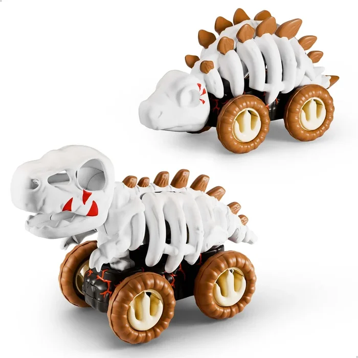 Dinosaur Toy Trucks, Fossil T-Rex & Stego Truck Toys