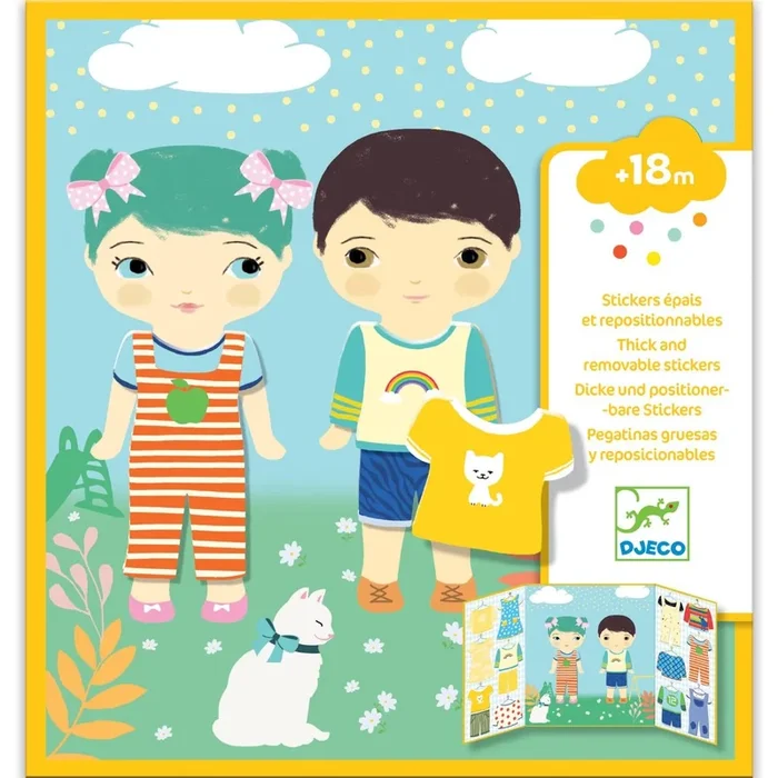 Djeco clothes repositionable stickers