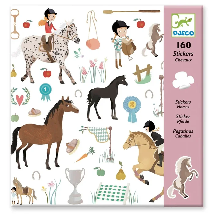 Djeco horses sticker pack