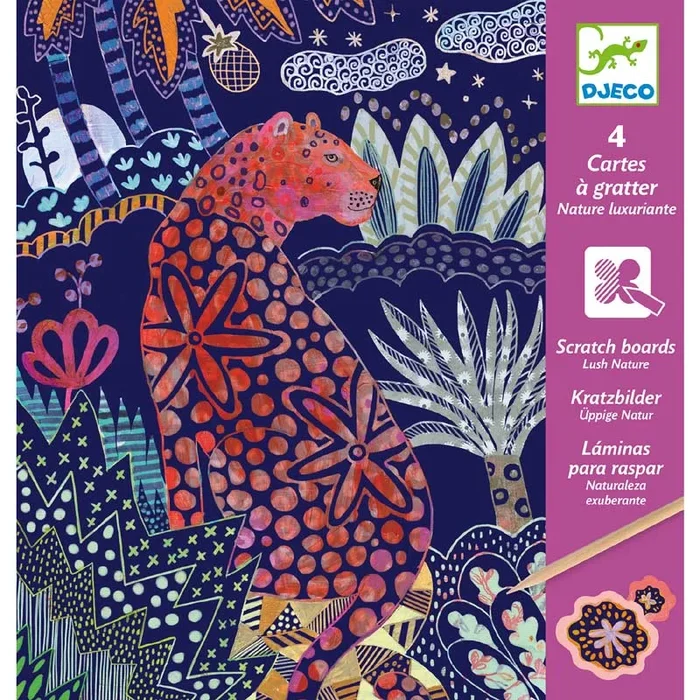 Djeco scratch cards lush nature
