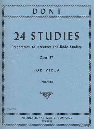 Dont, j (Vieland): 24 Studies Op.37 (Viola)
