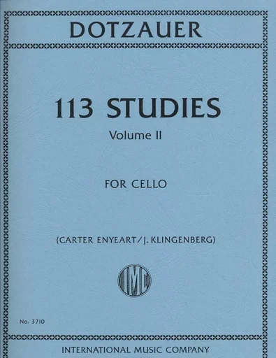 Dotzauer (Enyeart/Klingenberg): 113 Studies Vol.2 (cello) IMC