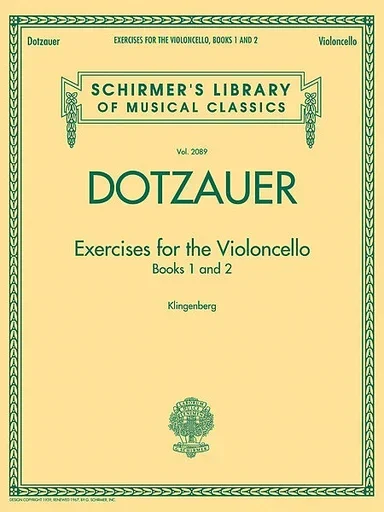 Dotzauer (Klingenberg): Exercises for the Violoncello, Vols.1 & 2 (cello)