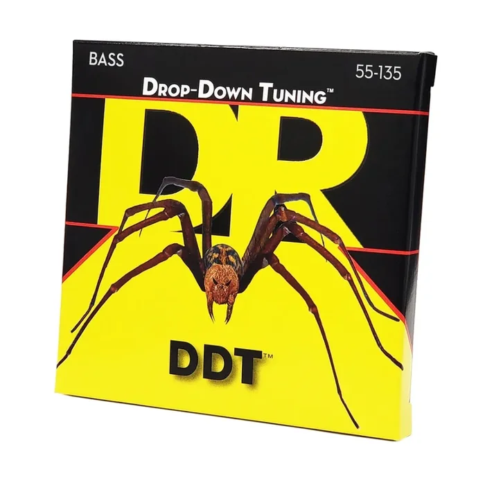 DR Drop-Down Tuning Stainless Steel 5-string Bass Guitar Strings – Extra Heavy 55-135