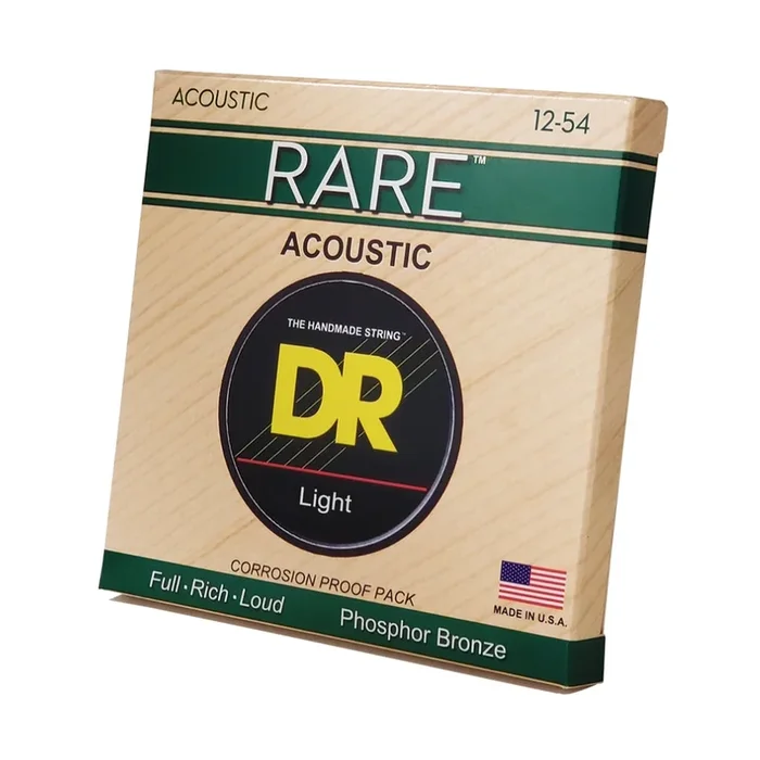 DR Rare Phosphor Bronze Acoustic Guitar Strings – Light 12-54