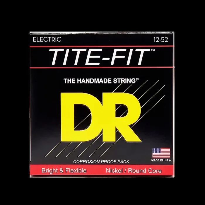 DR Strings – Tite-Fit – Nickel Plated Electric Guitar Strings – 12-52 (1 Pack)