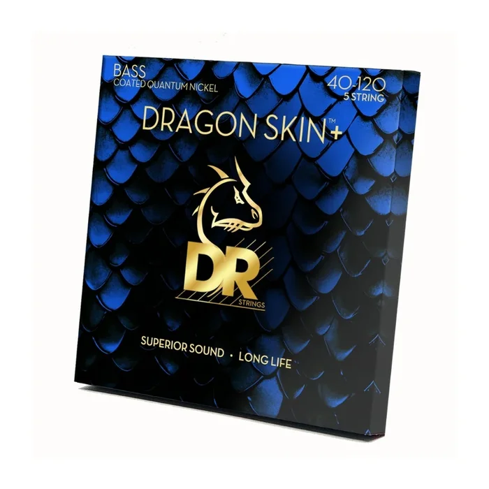 DR Strings Dragon Skin+ Quantum Nickel Bass Strings – 5-String Light 40-120