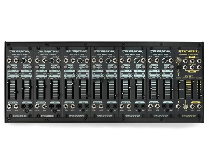 Dreadbox Telepathy Bundle w/ Psychosis Mixer – 70HP Modular 6-Voice Poly-Synth ?