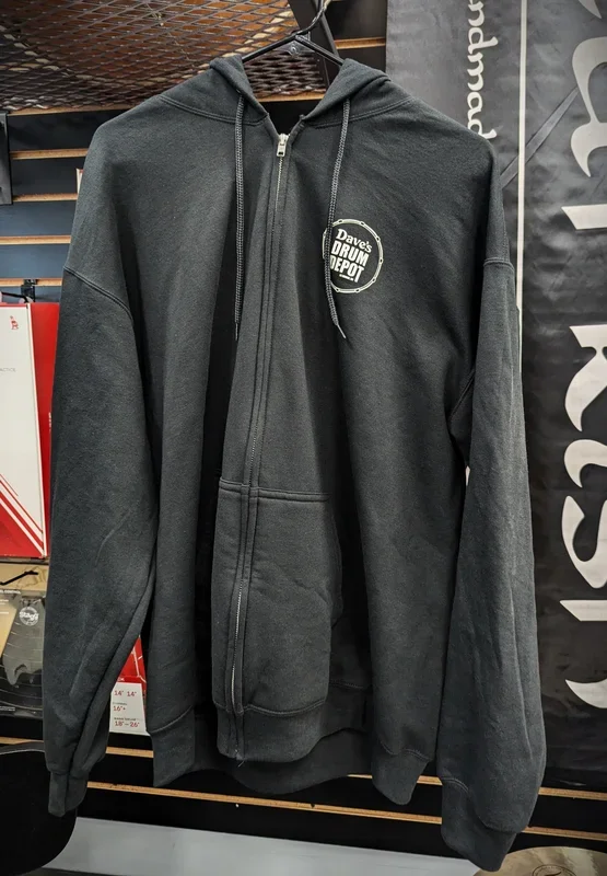 Drum Depot Zip Hoodie – Black