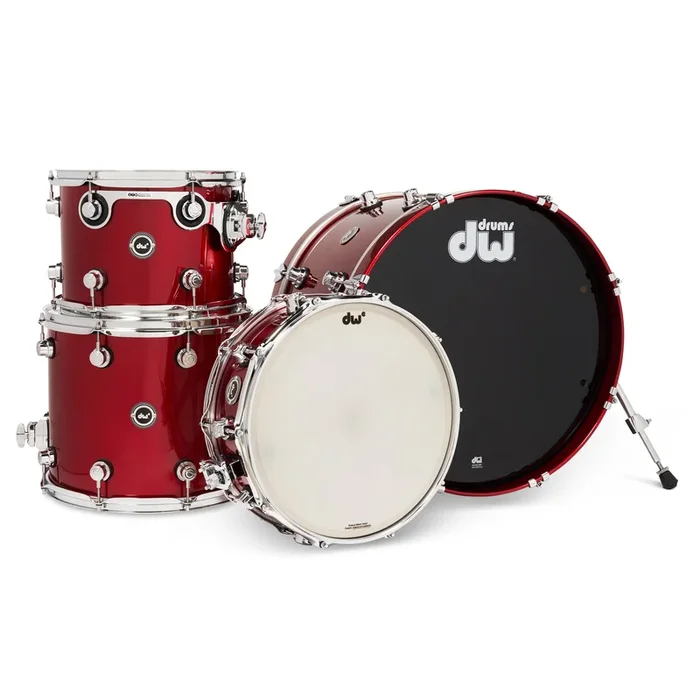 Drum Workshop DEKTLC04TABCM DWe 4pc Shell Pack, Black Cherry Metallic