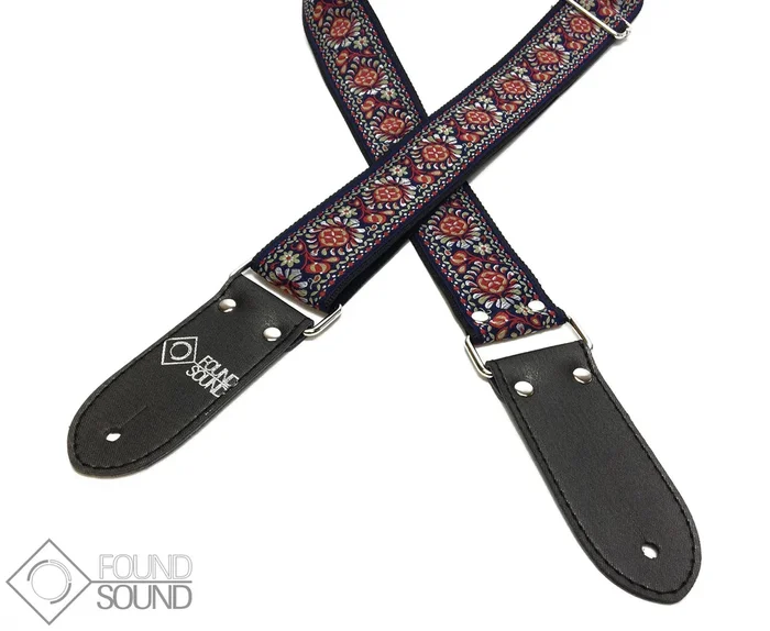 DSL Jacquard Weave TUK-Red Guitar Strap