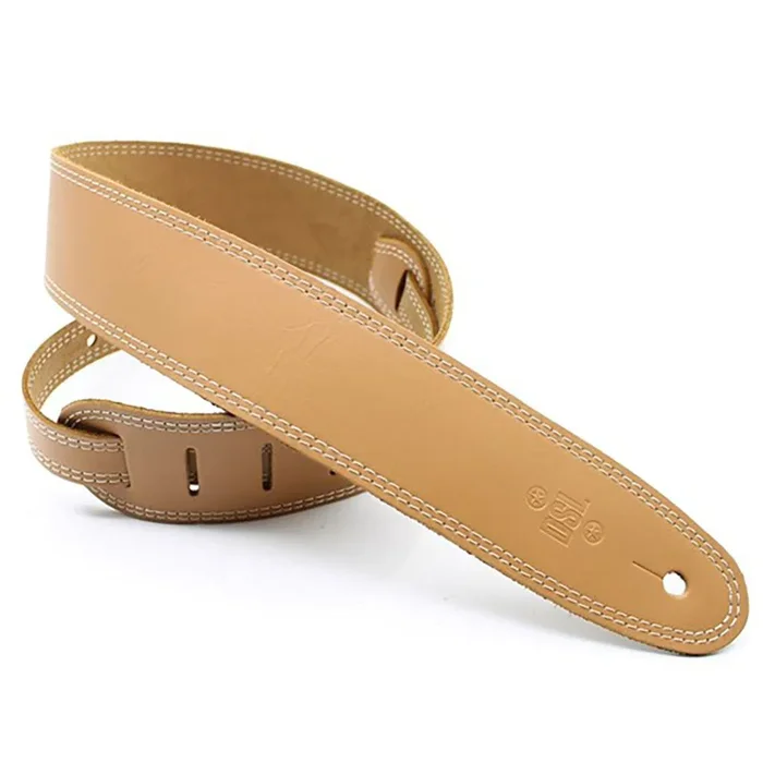 DSL SGE25-18-3 Strap 2.5″ Single Ply Tan with Beige Stitch