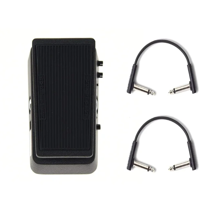Dunlop 535Q Cry Baby Q Mini Wah w/RockBoard Flat Patch Cables Bundle