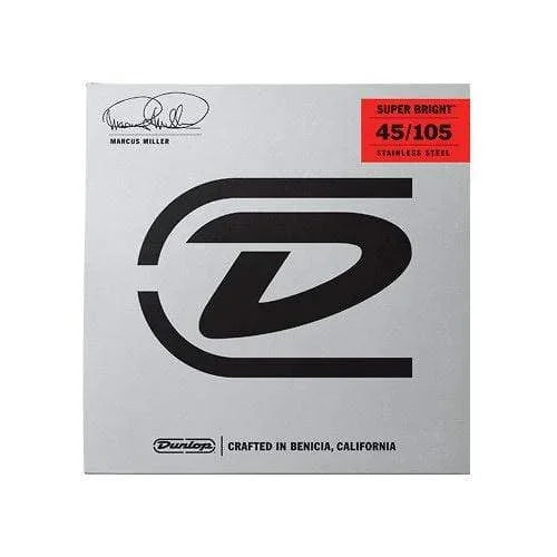 Dunlop Strings Marcus Miller Super Bright Bass Strings Medium 45-105 4-string