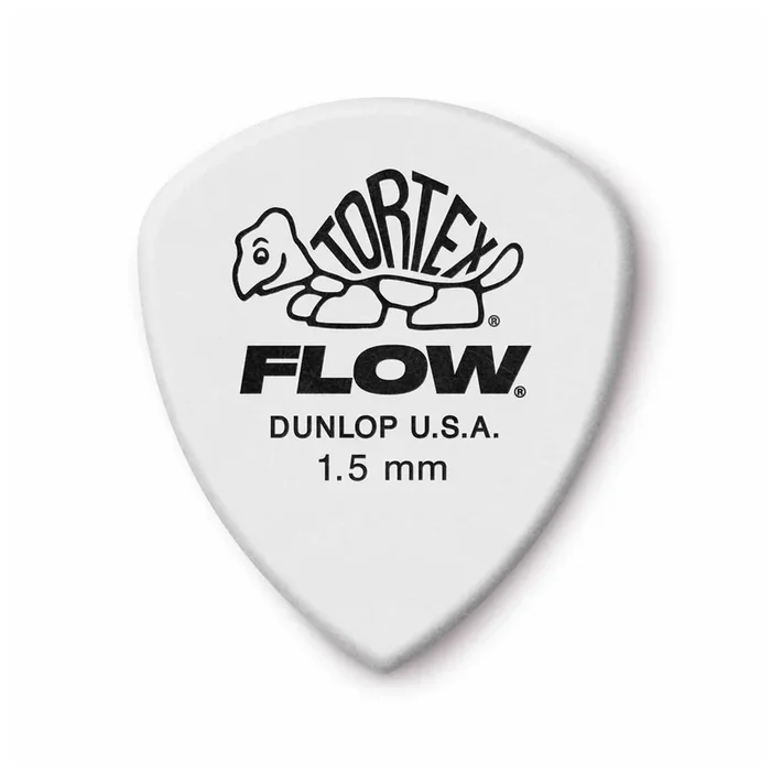 Dunlop Tortex Flow 1.50 mm Guitar Picks 4 Pack (48) Bundle