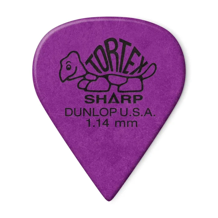 Dunlop Tortex Sharp Guitar Picks 1.14mm (12)