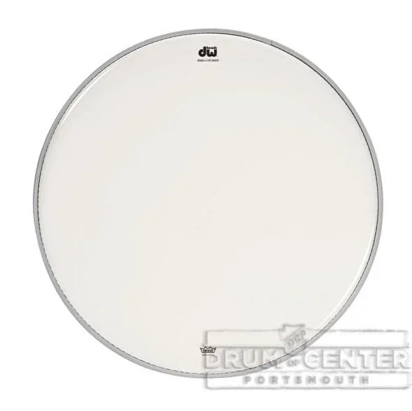 DW AA 2-Ply Smooth White Drumhead 18″