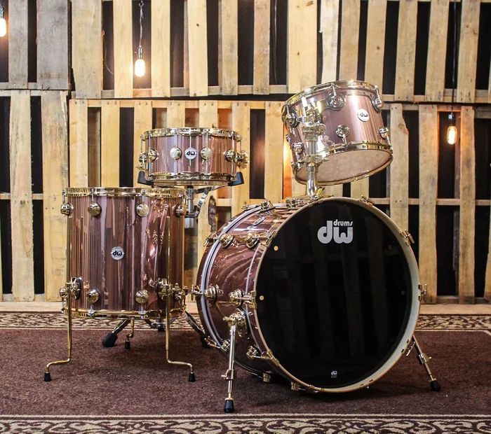DW Collector’s Maple Rose Copper Drum Set – 22,13,16,6.5×14 – SO#1168591