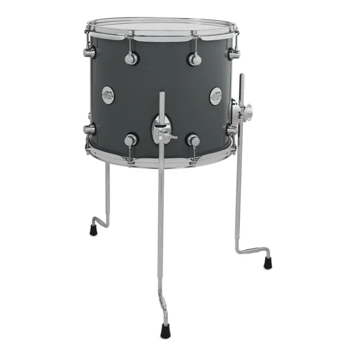 DW Design 14×12 Floor Tom w/Legs Steel Gray