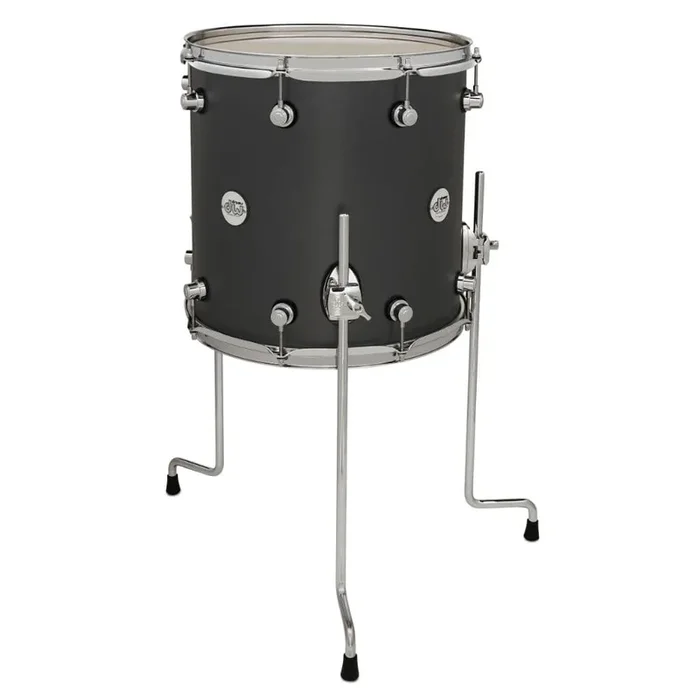 DW Design 14×14 Floor Tom Satin Iron Metallic