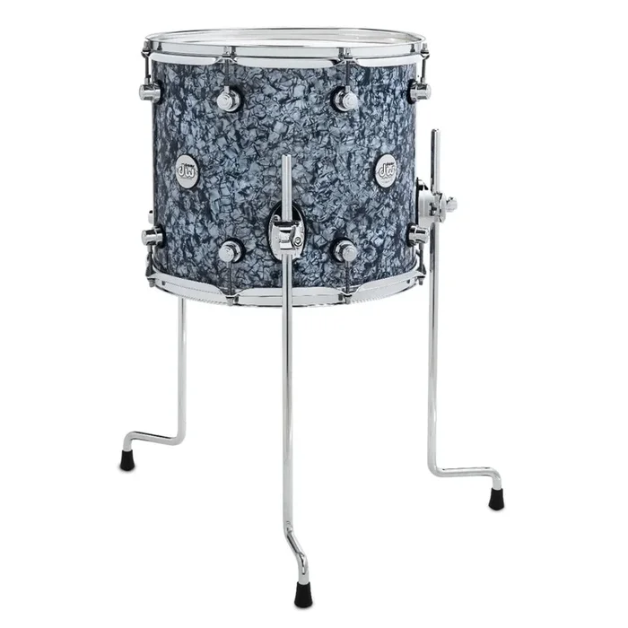 DW Design Series Floor Tom 14×12 Silver Slate Marine
