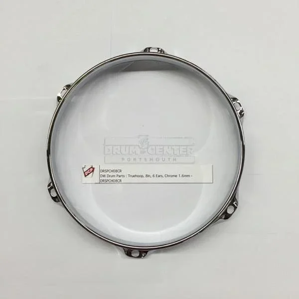 DW DRSPCH08CR Truehoop, 8In, 6 Ears, Chrome 1.6mm