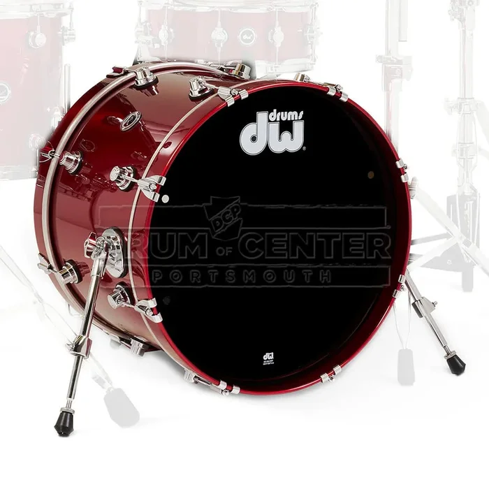 DW DWe Electronic/Acoustic Bass Drum 20×14 Black Cherry Metallic