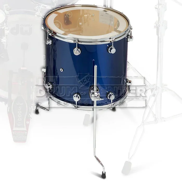 DW DWe Electronic/Acoustic Floor Tom 14×12 Midnight Blue Metallic