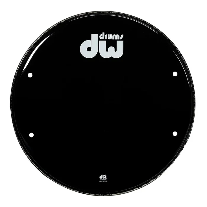 DW Gloss Black Bass Drumhead 23″ Vented