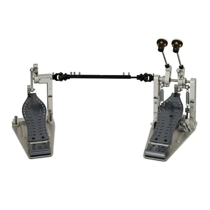 DW MFG Machined Direct Drive Double Bass Drum Pedal – Polished Anodized Aluminum