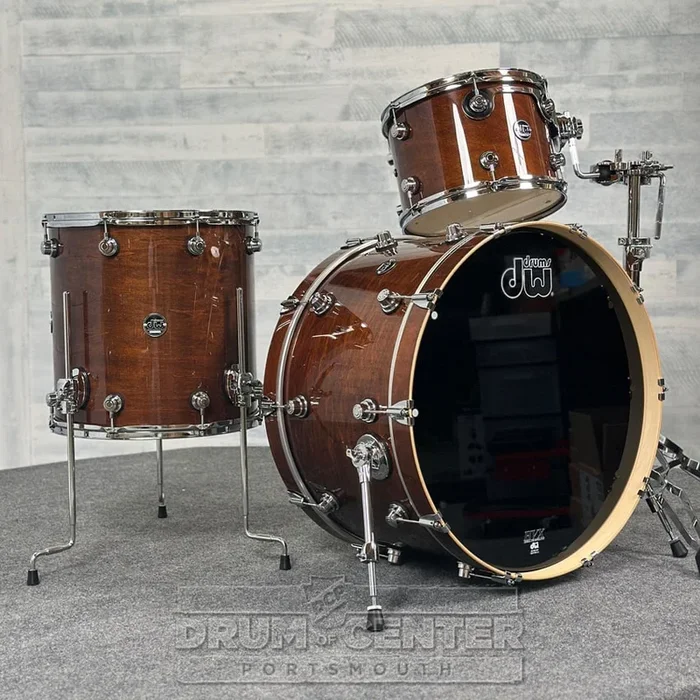 DW Performance 3pc Drum Set 24/13/16 Walnut Lacquer – DCP Exclusive!
