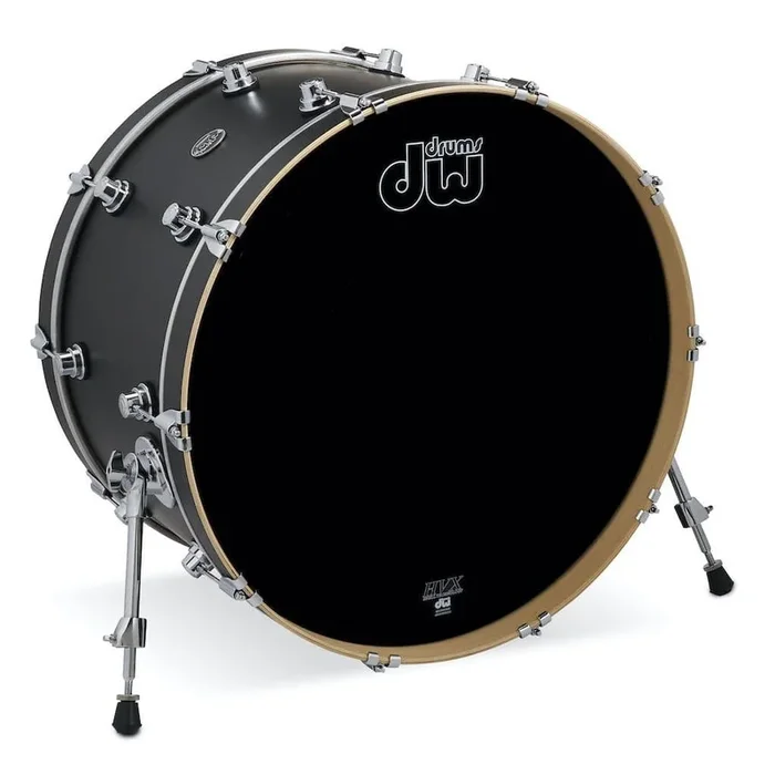 DW Performance Bass Drum 24×14 Hard Satin Charcoal Metallic
