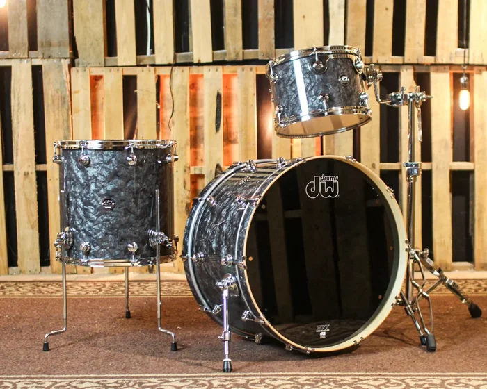 DW Performance Black Diamond Rock Drum Set – 14×24, 9×13, 16×16