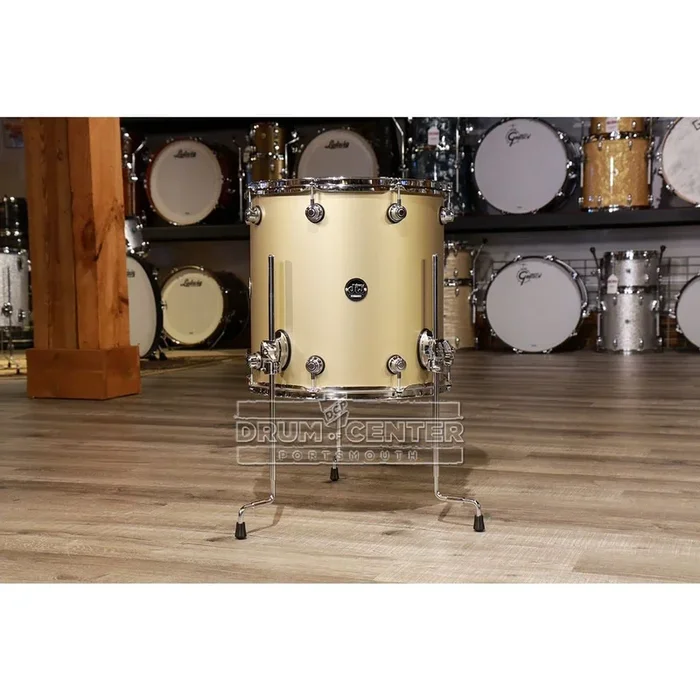 DW Performance Floor Tom 16×16 Hard Satin Gold Mist