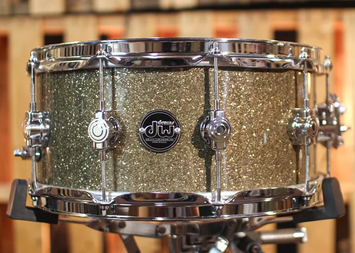 DW Performance Gun Metal Glass Snare Drum – 6.5×14