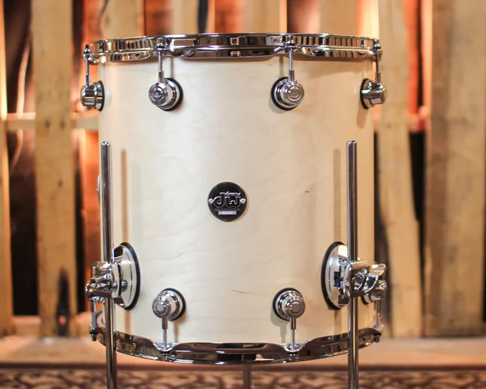 DW Performance Satin Natural Floor Tom – 14×14
