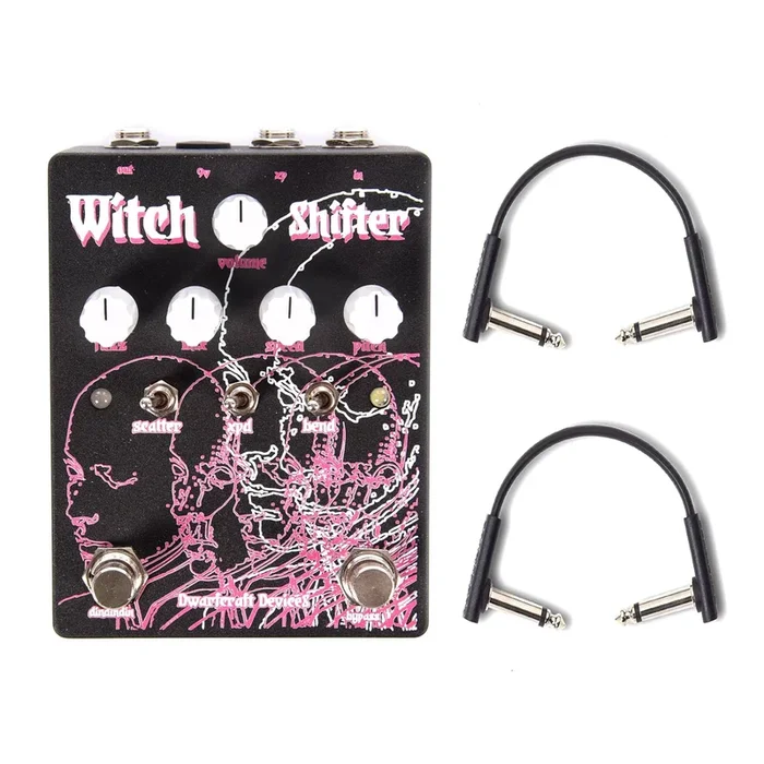 Dwarfcraft Devices Witch Shifter Pitch Shifter w/RockBoard Flat Patch Cables Bundle