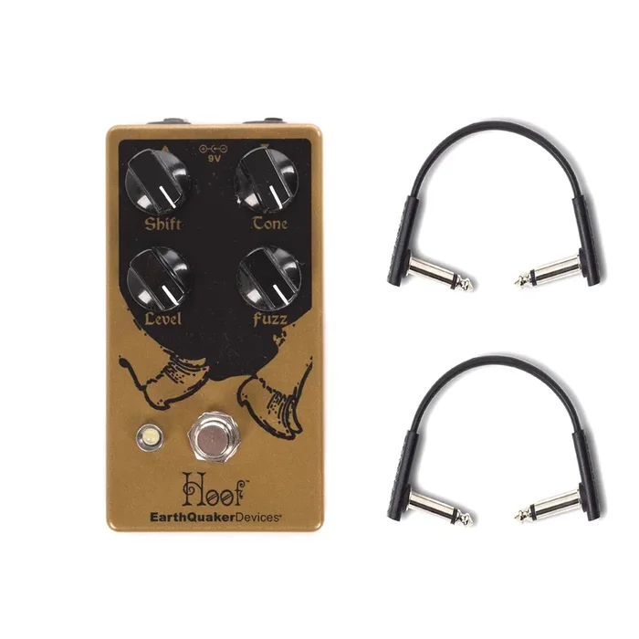 Earthquaker Devices Hoof Fuzz v2 w/RockBoard Flat Patch Cables Bundle