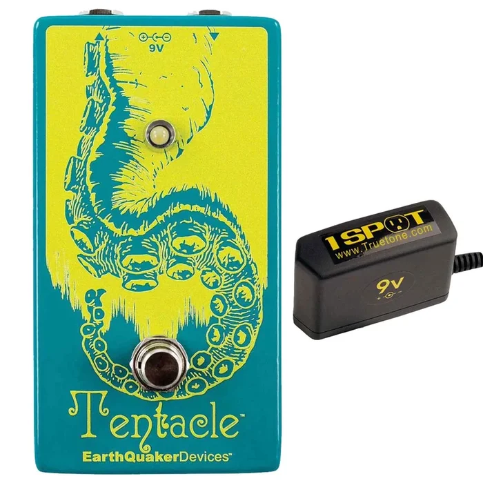 Earthquaker Devices Tentacle Analog Octave Up v2 Bundle w/ Truetone 1 Spot Space Saving 9v Adapter