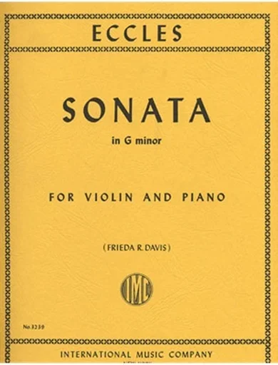 Eccles, Henry: Sonata in G minor (violin & piano) IMC