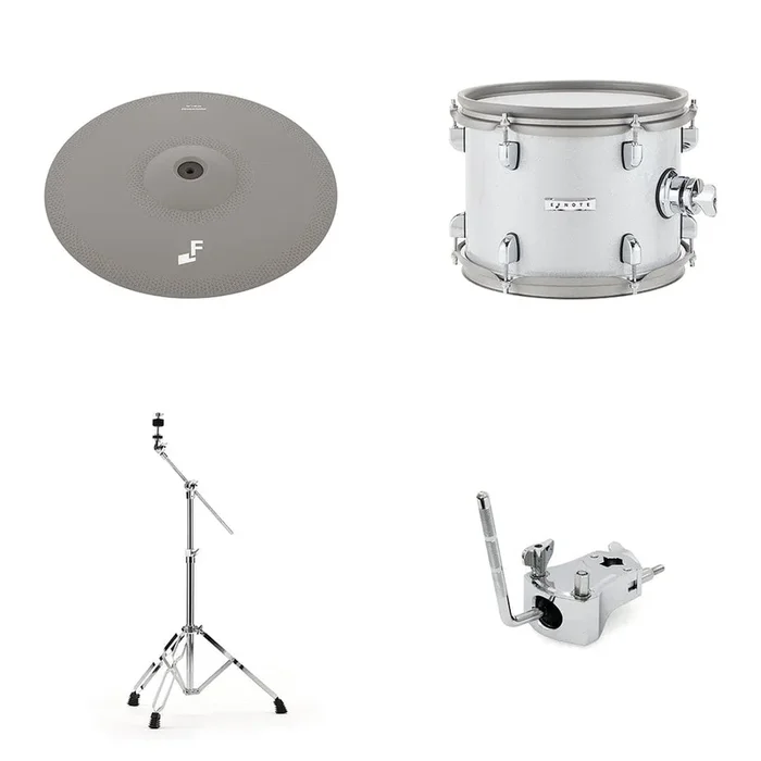 EFNOTE 5 Expansion Pack 16″ Cymbal w/Stand, 11” Tom w/Mount