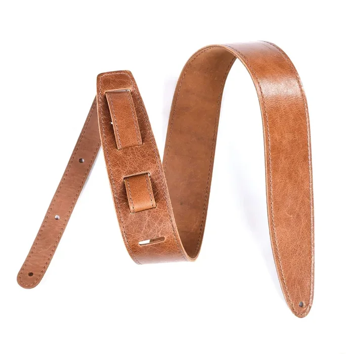 El Dorado Durango Classic Leather Guitar Strap 2.5 Inch – Wrinkle Brown