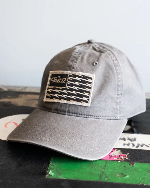ELECTRIC FLAG 6 PANEL HAT – FADED GREY